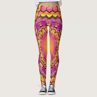Legging Mandala - uma cama de rosas telhados