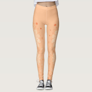 Legging Mandalas Minimalistas de Iogue em Tons Pastel de P