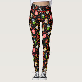 Legging Maneki Neko Cat e Geisha