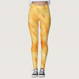 Legging Manga russa amarela como pintura texturizada