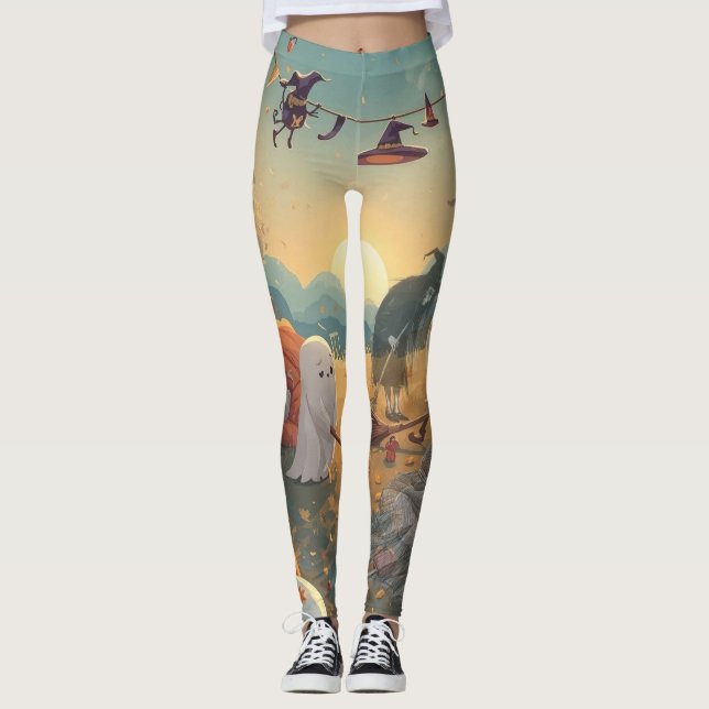 Legging Manhã Após o Halloween - Um Conto Fantasmagórico d (Frente)