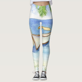 Legging Manhã em Bali Watercolor