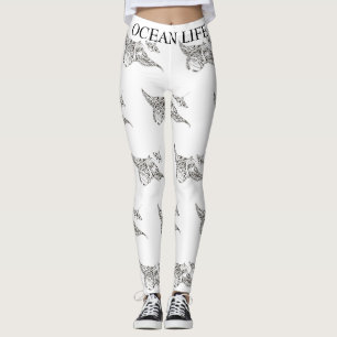Legging Manta-raios da VIDA do OCEANO