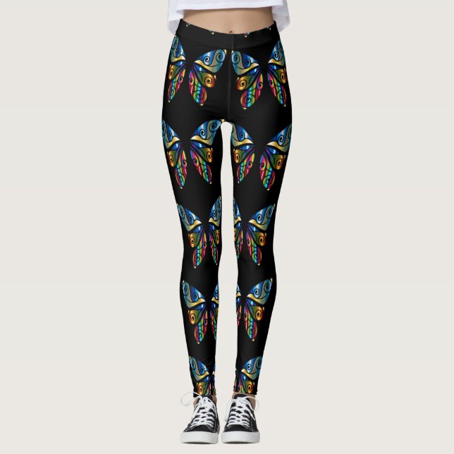 LEGGING MANTEIGA DE MANTEIGA DE MANTEIGA YOGA PINTURAS PIS (Frente)