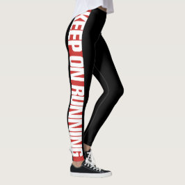 Legging "Mantenha" nas caneleiras laterais de