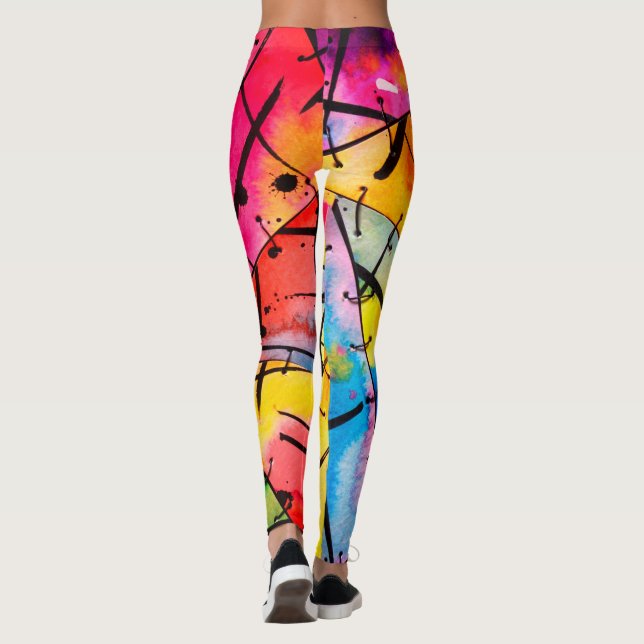 Legging Mantenha ou design suas próprias pernas (Verso)