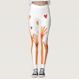 Legging mãos e corações