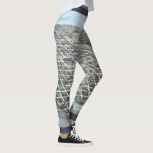 Legging Mapa aéreo antigo da cidade de Austin, Texas de 18