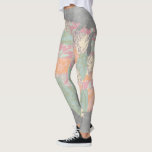 Legging Mapa de Estados de Padrão Floral<br><div class="desc">Mapa de Estados de Padrão Floral. Artista: Jennifer Goldberger. ID da imagem: 105933GG.</div>