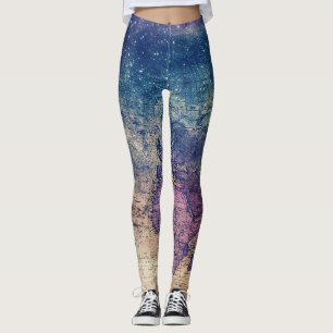 Legging Mapa do Mundo Celestial Roxo (13)