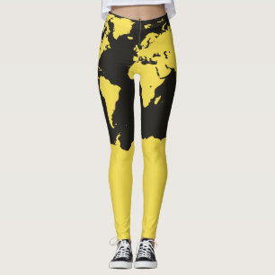 Legging Mapa Mundial