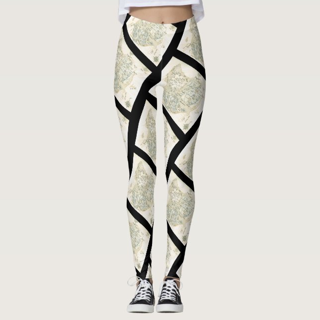 Legging Mapa rotulado de Trino (Frente)
