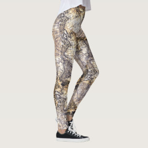 Legging Mapas inclinados