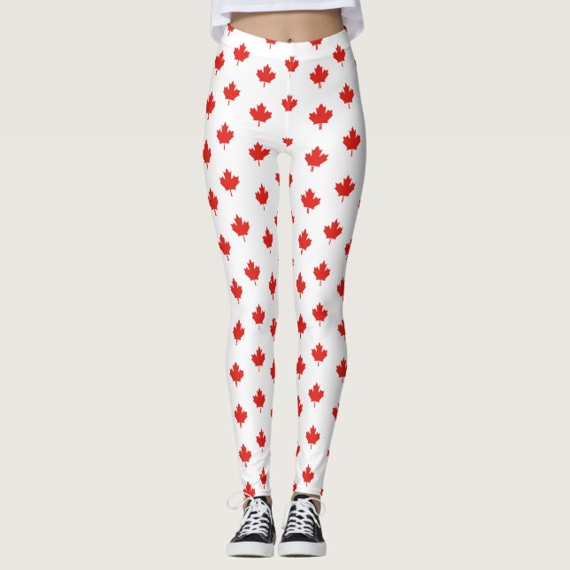 Legging Maple Leaf Canada Flag Emblem-24105 (Frente)