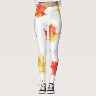 Legging Maple Leaf Seamless Pattern