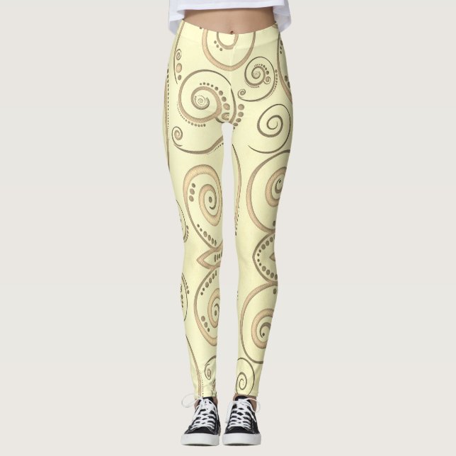 Legging Maple Leaf Seamless Pattern (Frente)