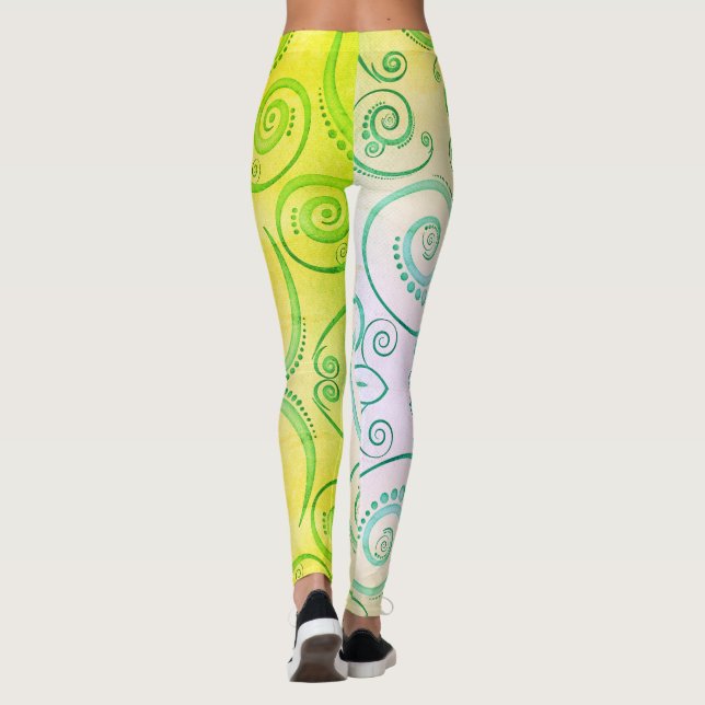 Legging Maple Leaf Seamless Pattern (Verso)