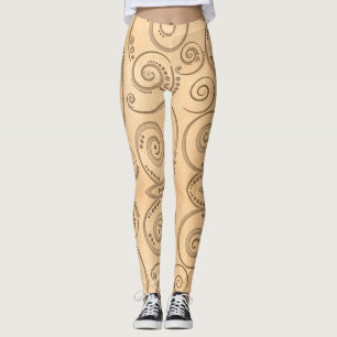 Legging Maple Leaf Seamless Pattern