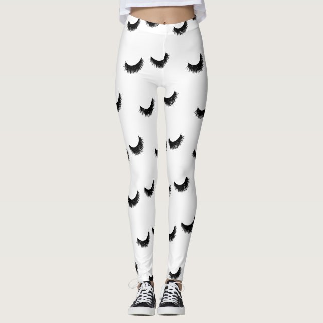 Legging Maquilhador das extensões da pestana do teste (Frente)