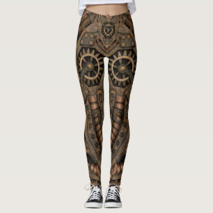 Legging Maquinismo de relojoaria industrial do vintage de