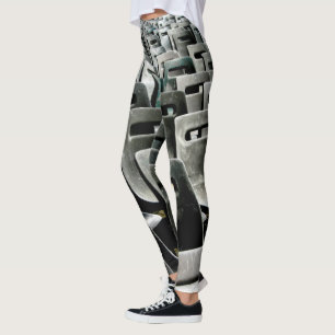 Legging Mar de Cabelos Grisalhos