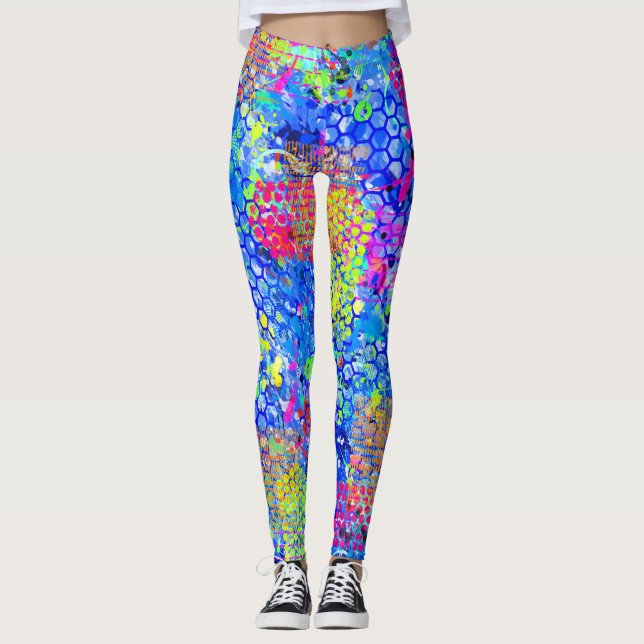 Legging Mar de grafite (Frente)