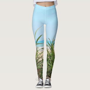 Legging mar, praia, palma, natureza, verão, árvore, tropic