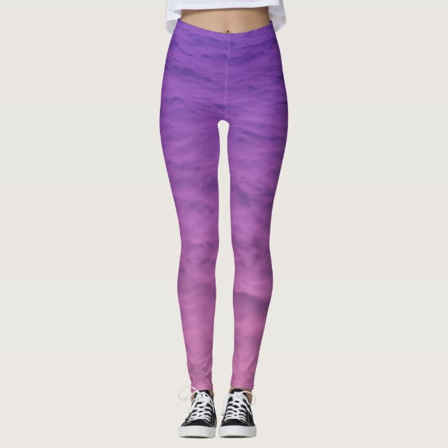 Legging Mar Rosa E Roxo (Frente)