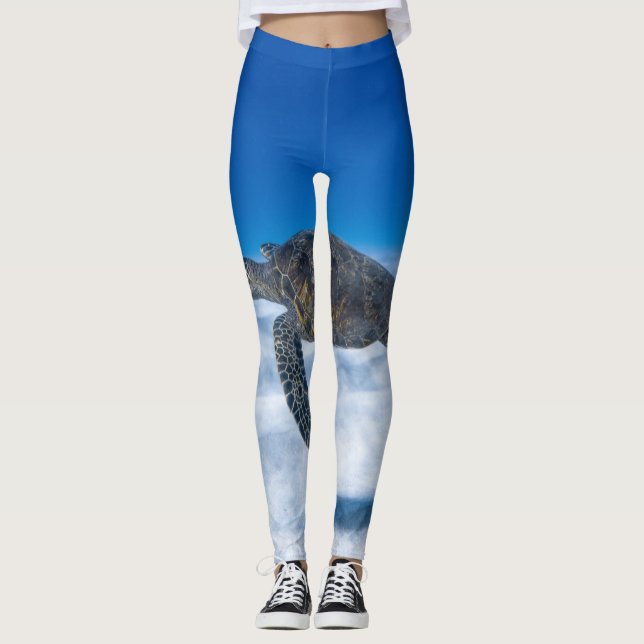 Legging Maravilhosa Tartaruga Aquática (Frente)