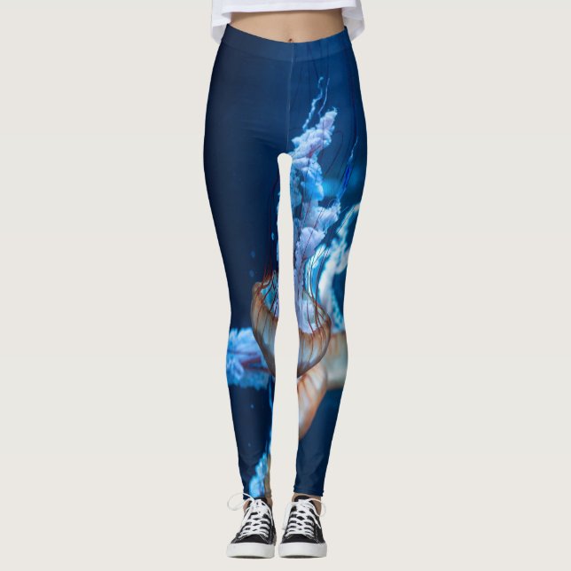 Legging Maravilhosas águas-vivas (Frente)