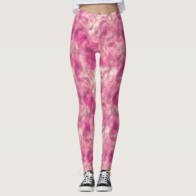 Legging Márbita Dourada rosa rosa rosa rosa (Frente)