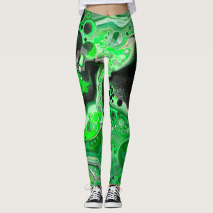 Legging Marble Art digital verde