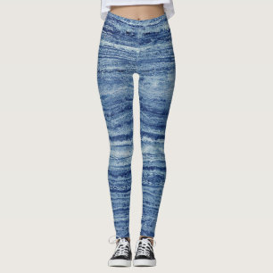 Legging Marble Azul