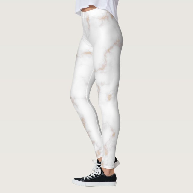 Legging Marble branco e Dourado (Esquerda)