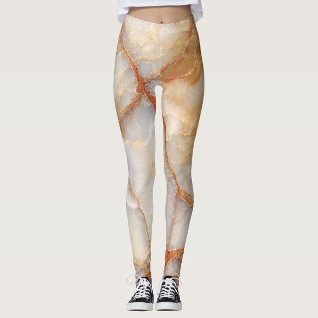 Legging Marble Majestade: Elegância brilhante (Frente)