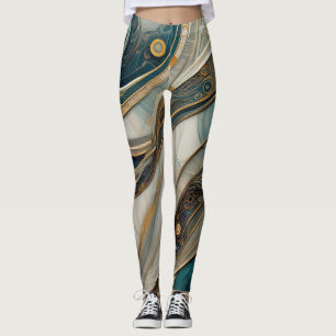 Legging Marble Pattern