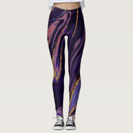 Legging MarbleLeggings roxas incríveis