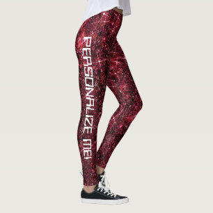 Legging Marcos de TEXTO PERSONALIZADOS da Galáxia do Plane
