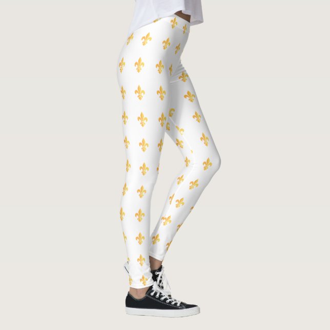 Legging Mardi Gras Carnaval Fleur de Lis Diamond Harlequin (Direita)