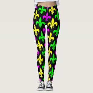 Legging Mardi Gras Fleur De Lis