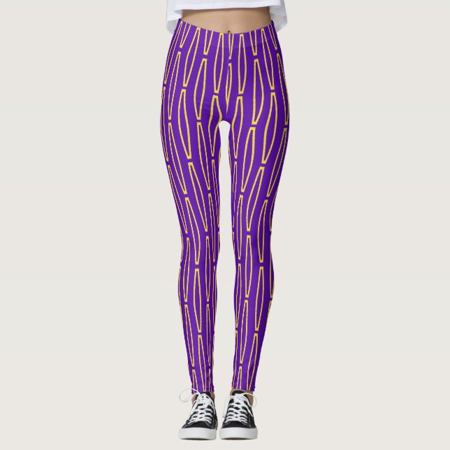 Legging Mardi Gras Geométrico Repetir (Frente)
