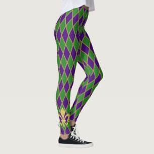 Legging Mardi Gras Harlequin Diamond Standard