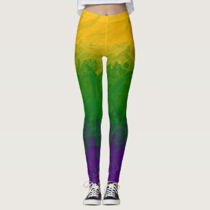 Legging Mardi Gras Paint