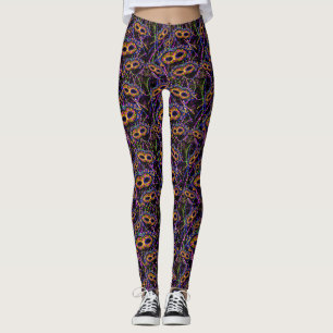 Legging Mardi Gras Pattern