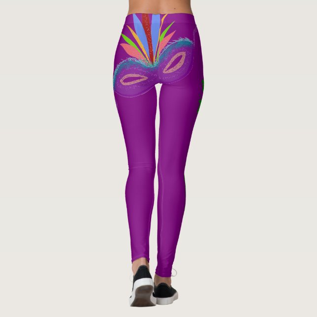 Legging Mardi Gras Roxos (Verso)