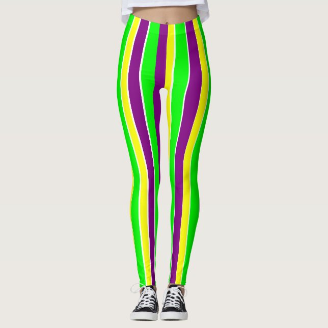 Legging Mardi Gras Stripes (Frente)