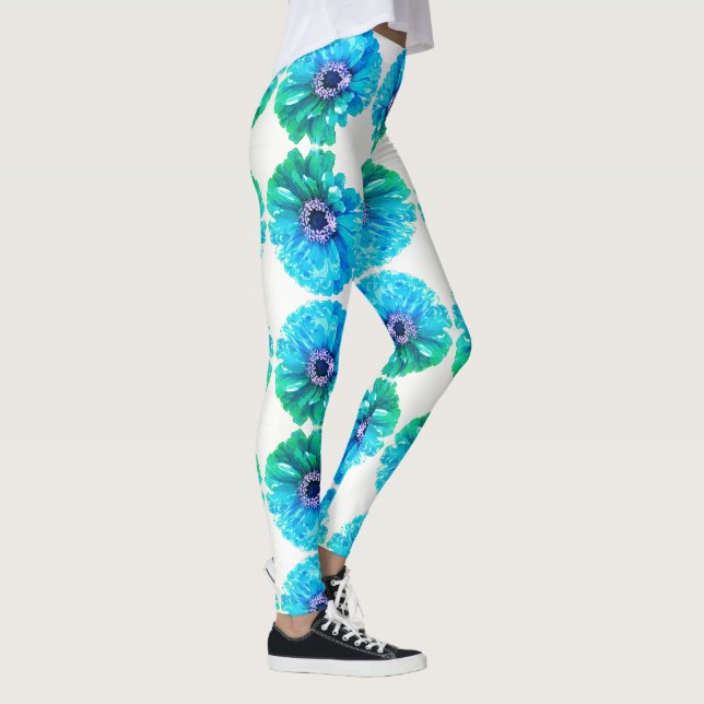 Legging Margarida Azul Teal (Direita)