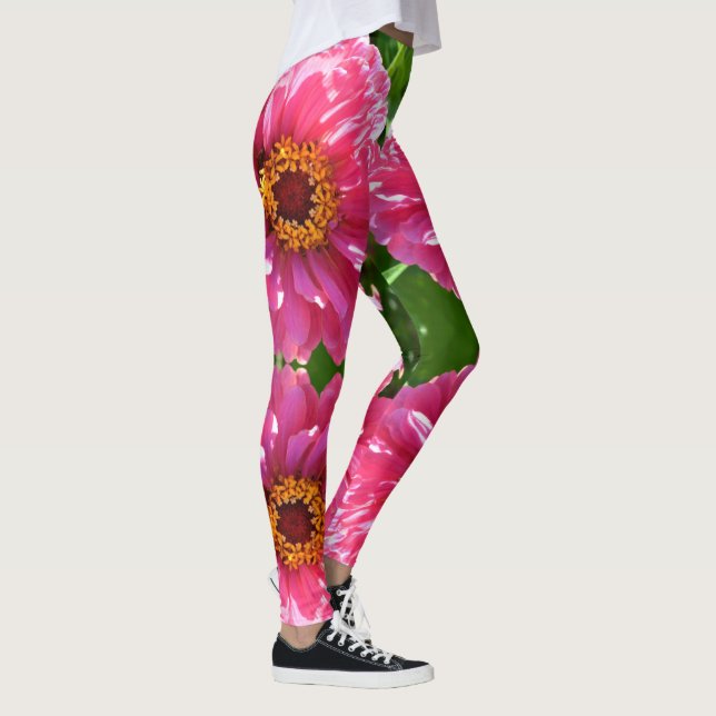 Legging Margarida de mãe floral rosa elegante (Direita)