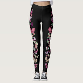 Legging Margaridas e impressão floral Pastel das