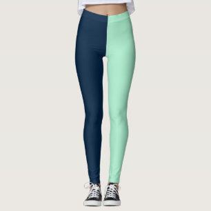 Legging Marinheiro Azul e Hortelã